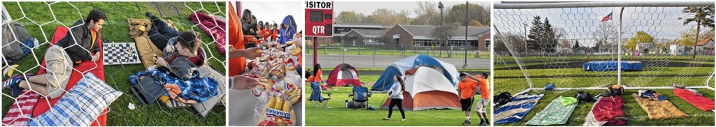 East Aurora HS Sleep Out Collage (from Beacon)